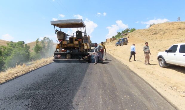 آسفالت راه روستایی محور بسطام به بندلی