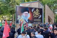 بدرقه کاروان زائران چایپاره برای وداع با رهبر شهید