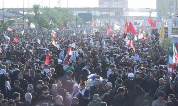 تشییع پیکر قائد شهید در نجف اشرف