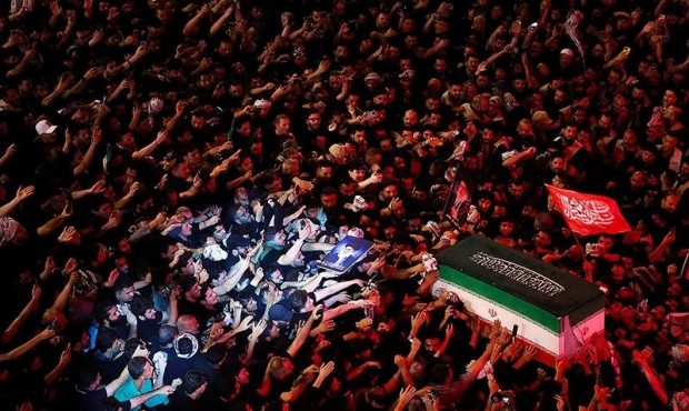 پایان مراسم تشییع قائد مجاهد شهید در کربلا